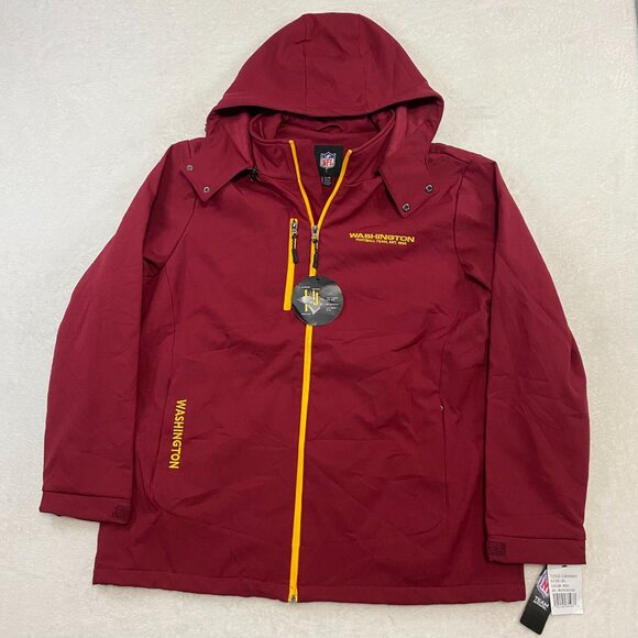 NWT Washington Football Team NFL Team Apparel 3 Layer Soft Shell Jacket XL - Picture 1 of 13